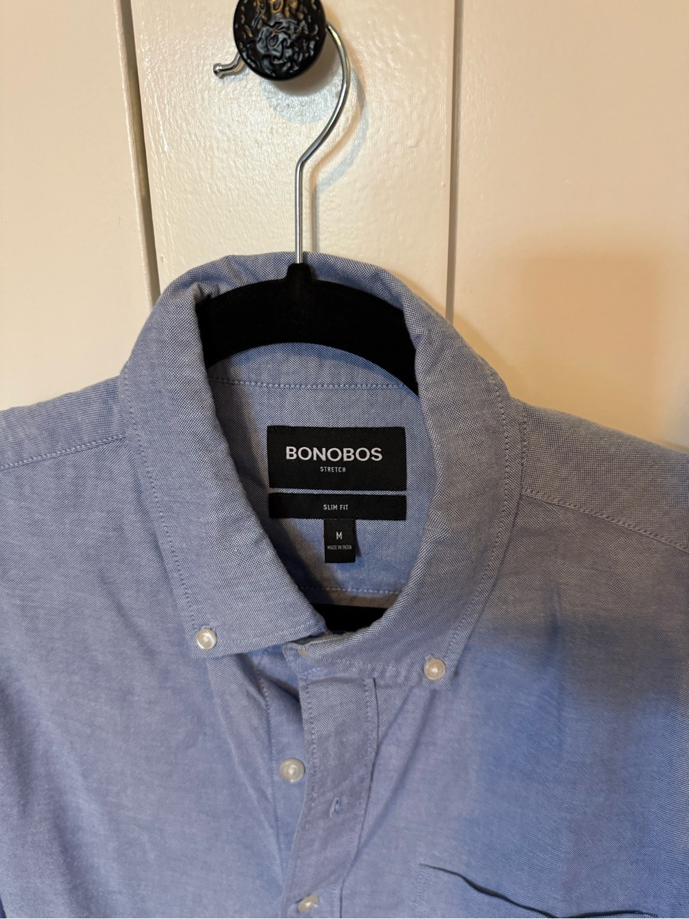 Bonobos Men's Blue Long-Sleeve Button-Down Oxford Shirt - Picture 2 of 3